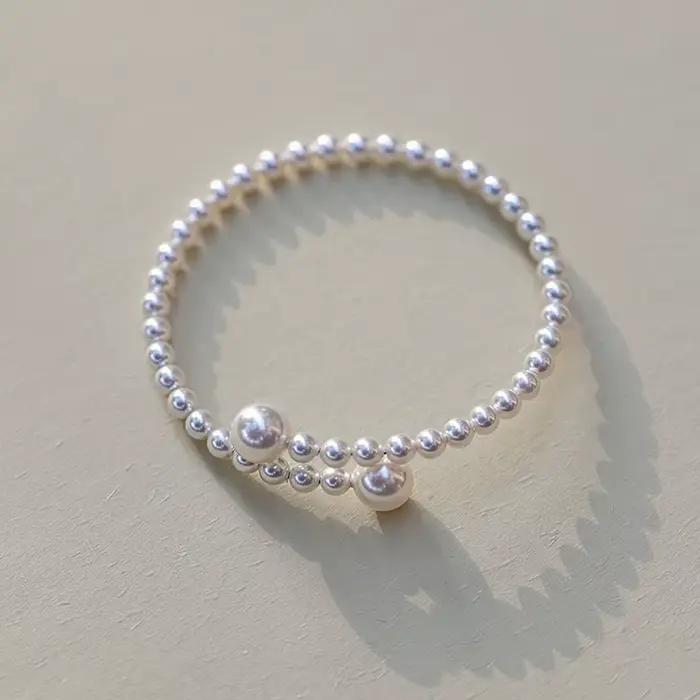 Bracelet de Perles Extensible pour Femme, Bijoux Cadeau, 1 Pièce