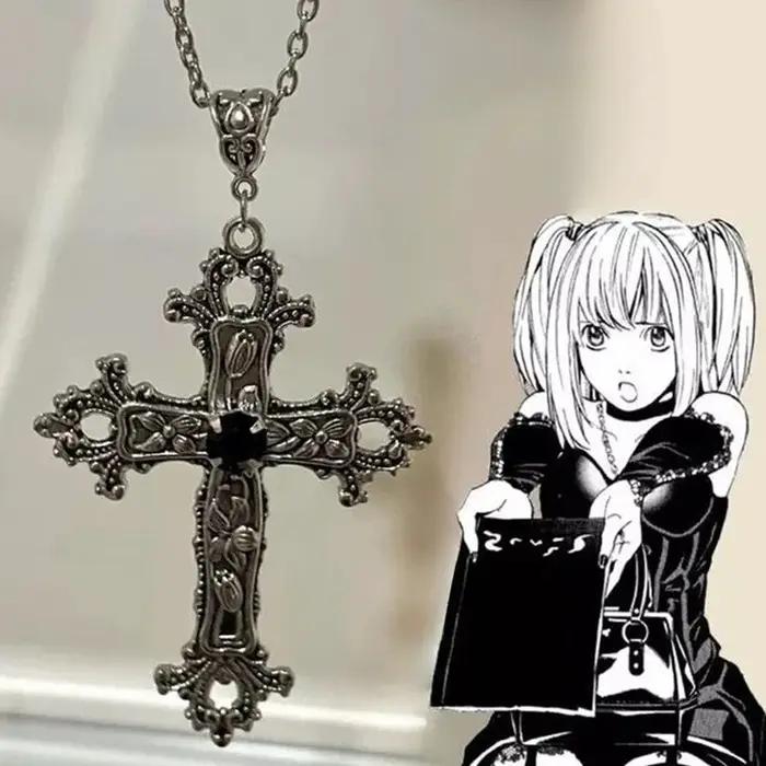 Pendentif Croix Gothique en Acier Inoxydable avec Strass pour Hommes Femmes Occasions Spéciales Collier de Mode Unique