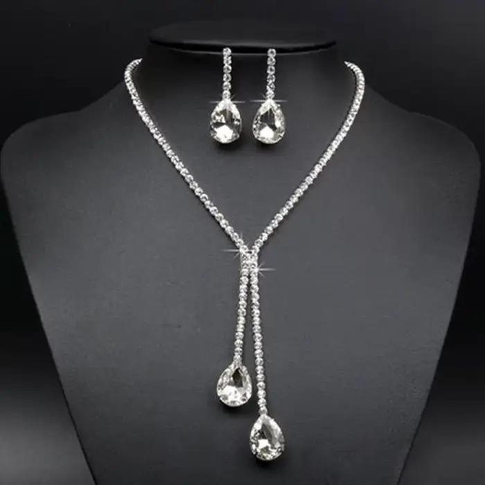 JOWater Dstress- Ensembles de bijoux de luxe simples pour patients de mariage, colliers de la présid