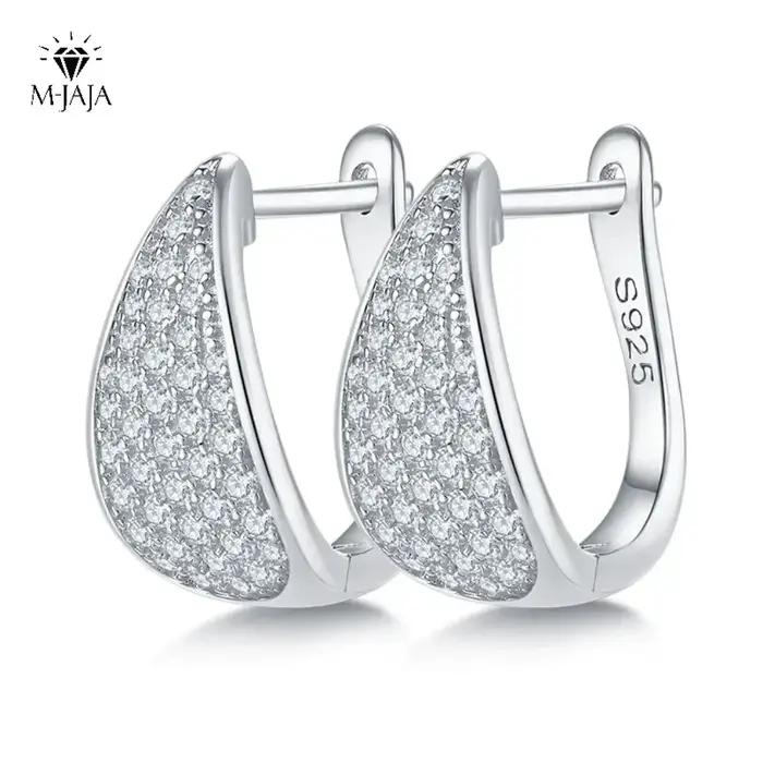 Boucles d'oreilles Moissanite couleur D pour femmes