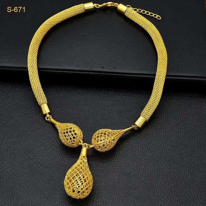 Ensemble de bijoux ANIID style bohème en or 24 carats squelette pour mariage femme occasions traditionnelles