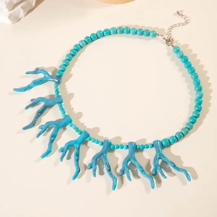 Collier de créature de corail océan de style vacances