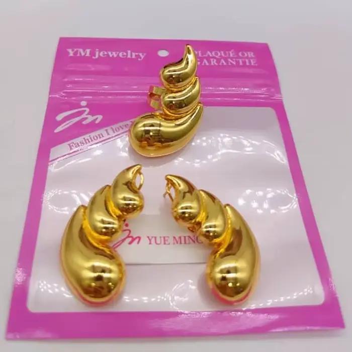 Ensemble de bijoux bohémiens en plaquage or pour femmes, idéal pour les mariages et les occasions spéciales