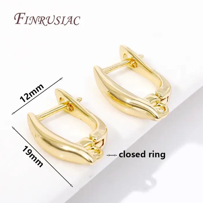 Crochets de boucle d'oreille plaqués or 18 carats pour femmes, fil d'oreille en cuivre de base, bouc