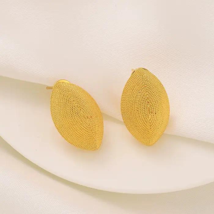Ensemble de Bijoux Africains en Alliage de Cuivre Doré pour Femmes Occasions Spéciales Collier Boucles d'Oreilles Bague Redimensionnable