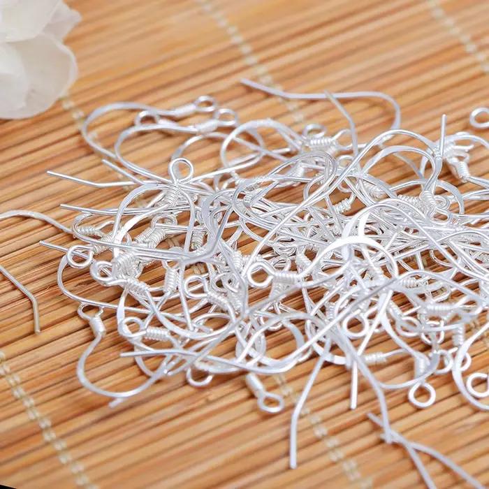 Boucle d'Oreille Élégante en Argent Sterling S925 avec Crochets DIY Idéale pour Créateurs et Collectionneurs Occasions Spéciales