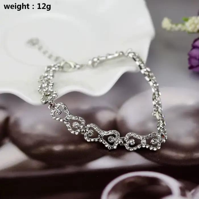 Bracelet The Vampire Diaries Klaus Caroline Forbes, avec strass et nœud en cristal, cadeau brillant pour fille, bracelet tendance