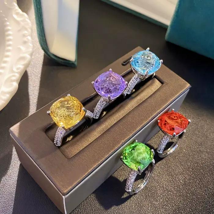 Bagues de mariage en diamant de laboratoire pour femmes