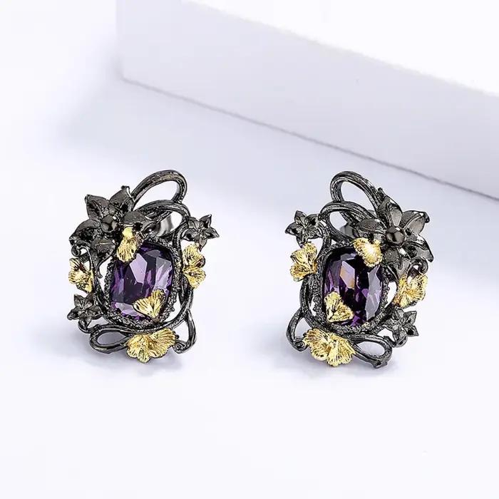 Ensemble de bijoux trois pièces Creative Flower pour femme