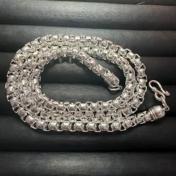 Collier en argent tibétain 925, pendentif sculpté traditionnel chinois, design rétro polyvalent, bijoux de mode unisexe, cadeau parfait