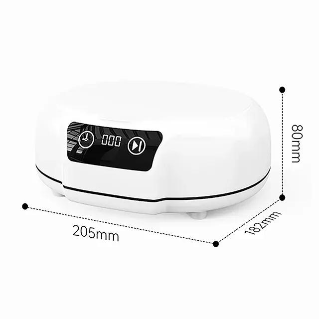 Nouveau nettoyeur de bijoux sonique nettoyeur à ultrasons professionnel 48KHZ Kit de nettoyage pulsé pour retenue bijoux anneau argent prothèses dentaires