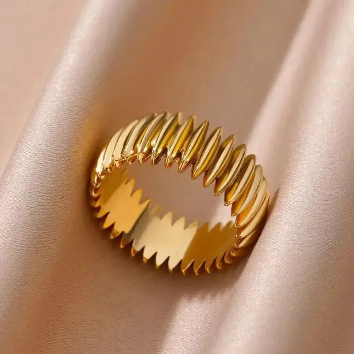 Bagues à balles géométriques Vintage pour femmes