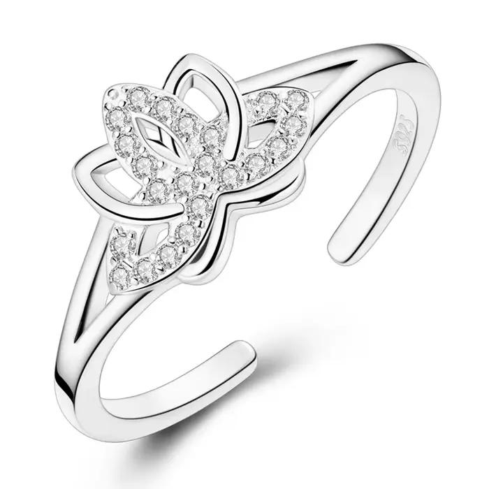 Bague en argent Sterling 925 motif étoile et lune pour engagement et occasions spéciales femmes filles bijoux cadeaux d'anniv