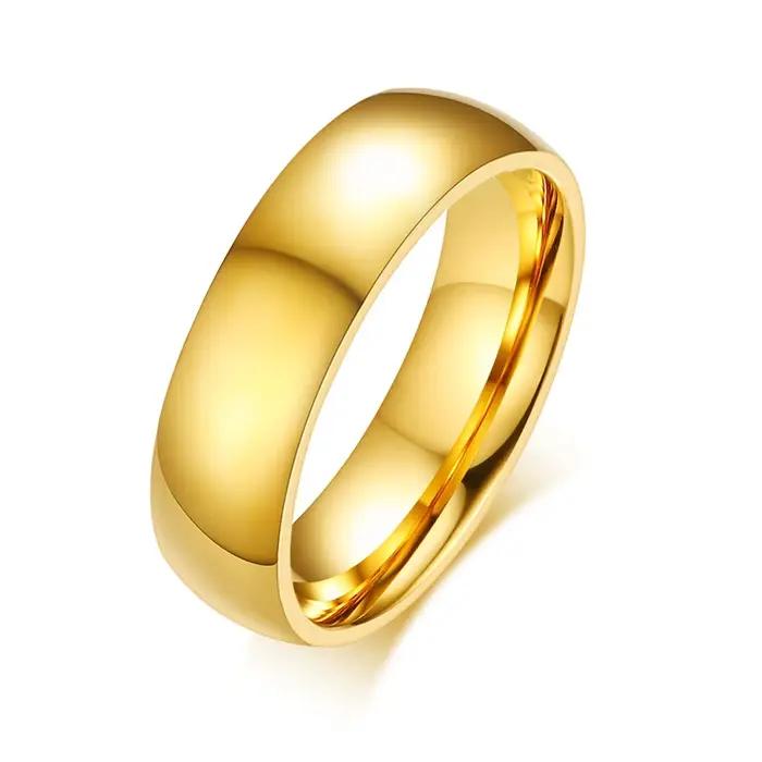 Bagues de mariage personnalisées avec nom promis pour Couple amoureux hommes femmes cadeaux de fête de fiançailles en acier inoxydable