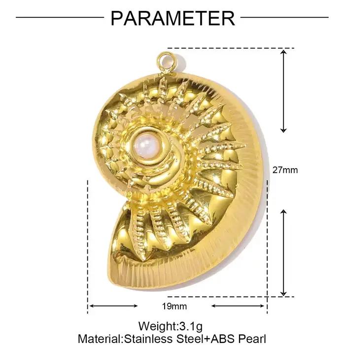 Collier de perles d'eau douce naturelles avec pendentif en coquille en céramique