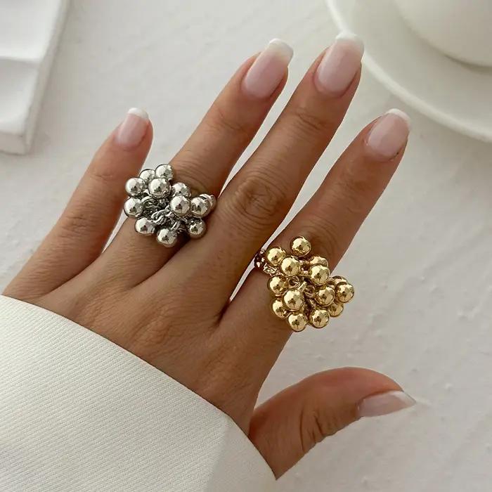 IngeSight.Z – petite bague boule CCB au Design créatif pour femmes et hommes