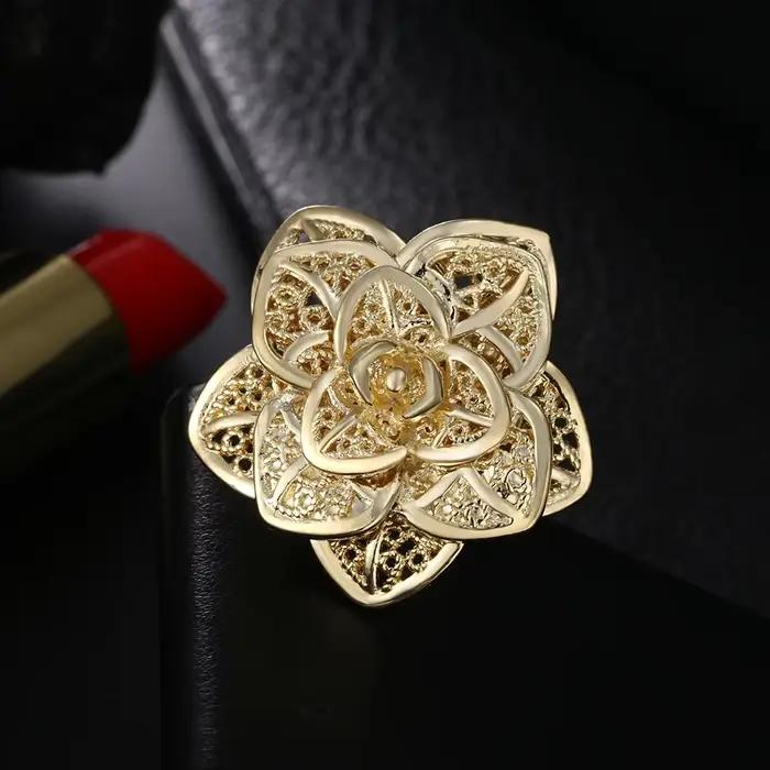 Bague en or Sterling 925 18 carats pour femmes