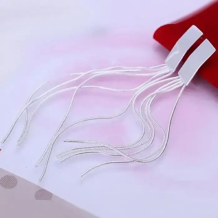 Boucles d'oreilles en argent Sterling 100% 925, jolies, élégantes, magnifiques, à la mode pour femme