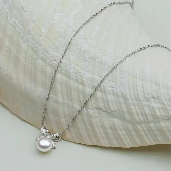 Collier de perles naturelles d'eau douce Non nucléées pour femme