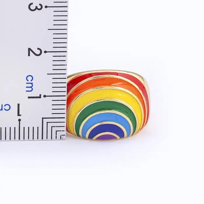 Nidin nouvelle mode bohême coloré éternité bague pour les femmes fiançailles mariage arc-en-ciel couleur classique bagues bijoux