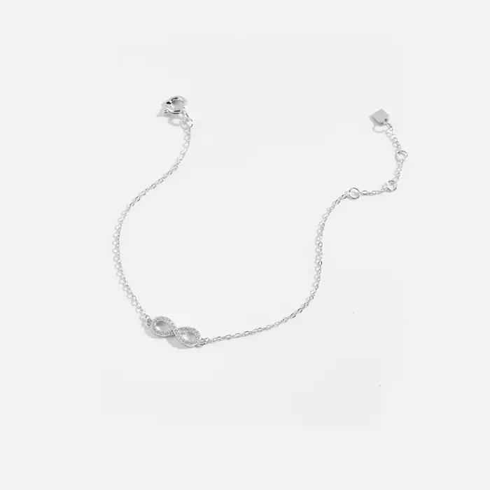 Bracelet en argent regardé 925 Clear Zunderes on Cahin