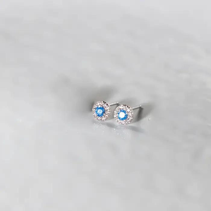 La Monada – boucles d'oreilles en argent Sterling 925 pour femmes, exquises, accents de zircone cubi