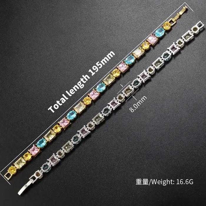 ZHUKOU collier de luxe pour femmes bonbons cristal ras de cou 425mm vintage homme