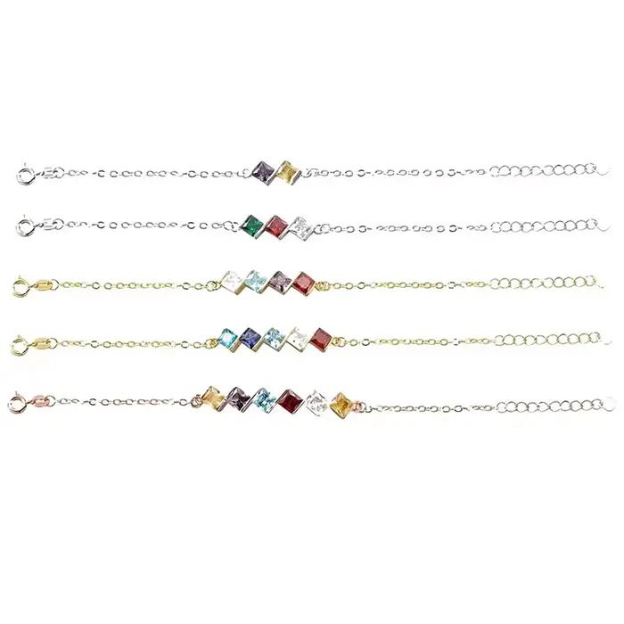 Bracelet personnalisé en pierre de naissance pour femmes, Unique, personnalisé, bijoux personnalisables, cadeau pour maman, femme, petite amie