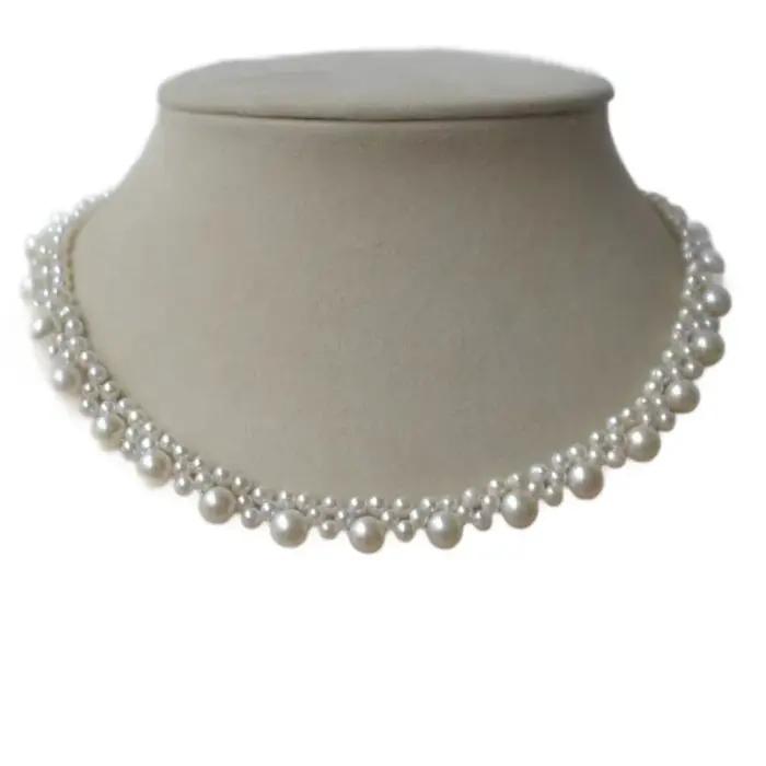 Ensemble de colliers de perles artisanales en multicouches pour femmes, ajustables, élégants et luxueux pour toutes les occasions spéciales