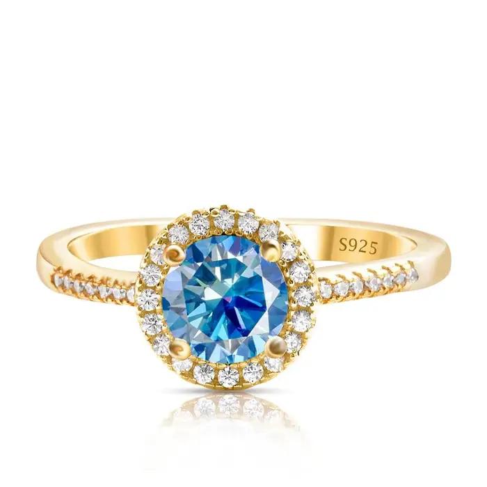 Bague Moissanite 1 Carat pour femmes