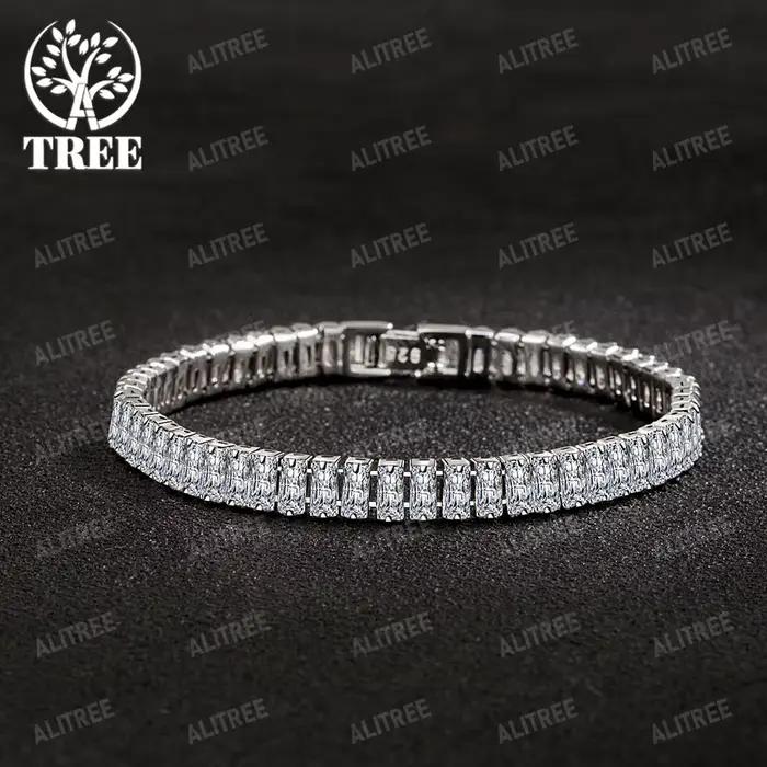 Offres spéciales 925 Bracelet en argent Sterling couleur Noble cristal main pour femmes hommes charm