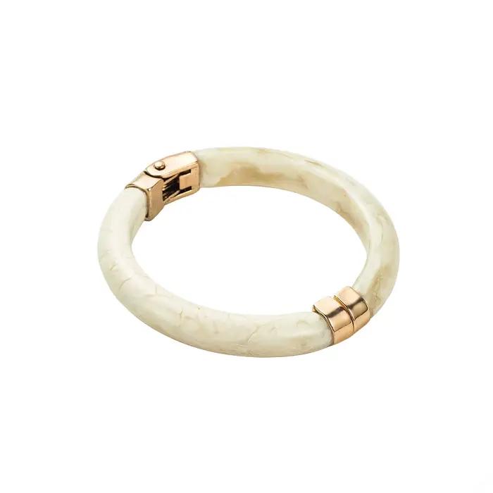 Bracelet ouvrable en alliage de résine géométrique B3524, accessoire de bijoux rond de Style Vintage