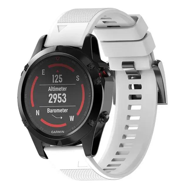 Bracelet de montre pour montre Garmin 20mm 22mm 26mm, Bracelet de Sport de plein air en Silicone pou