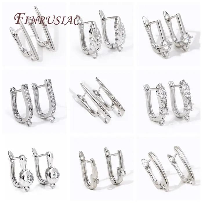 Crochets de boucle d'oreille plaqués or 18 carats pour femmes