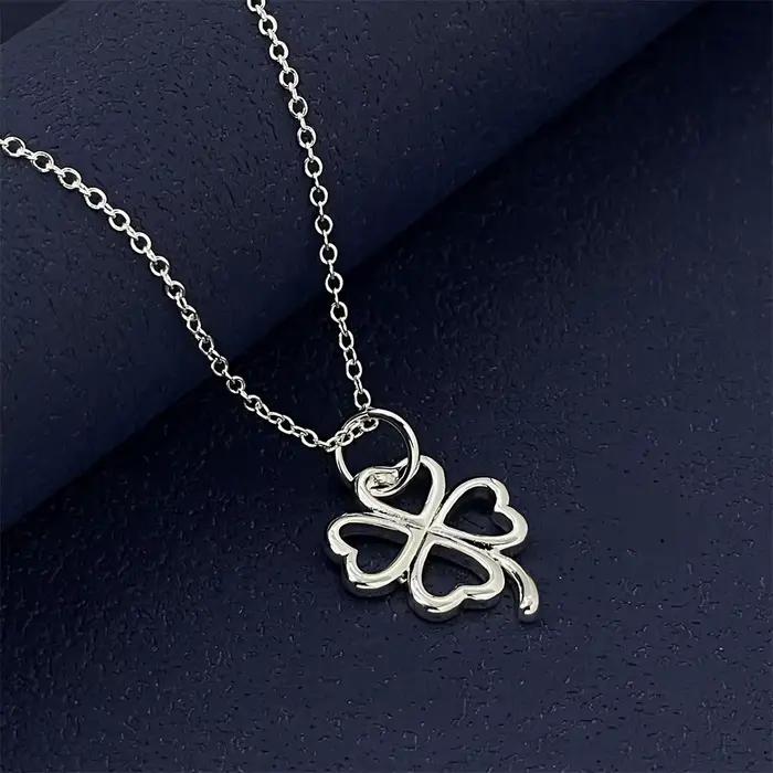 Collier trèfle en argent Sterling 925 pour femmes
