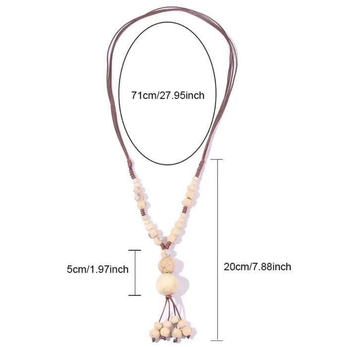 Bijoux ethniques, collier tissé à la main