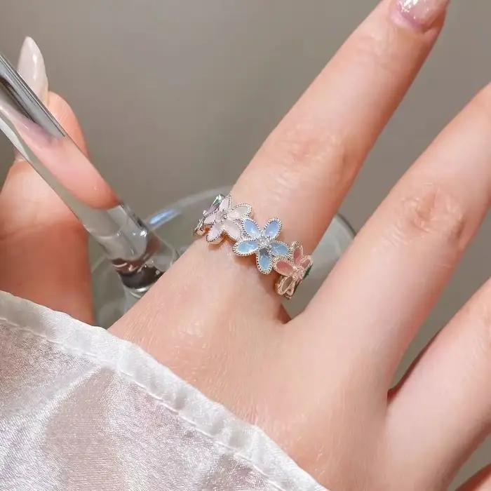 Bague en argent Sterling 925 pour femmes, style Simple, charmant, cadeau de fête d'anniversaire pour amis, bijoux exquis, nouvelle collection