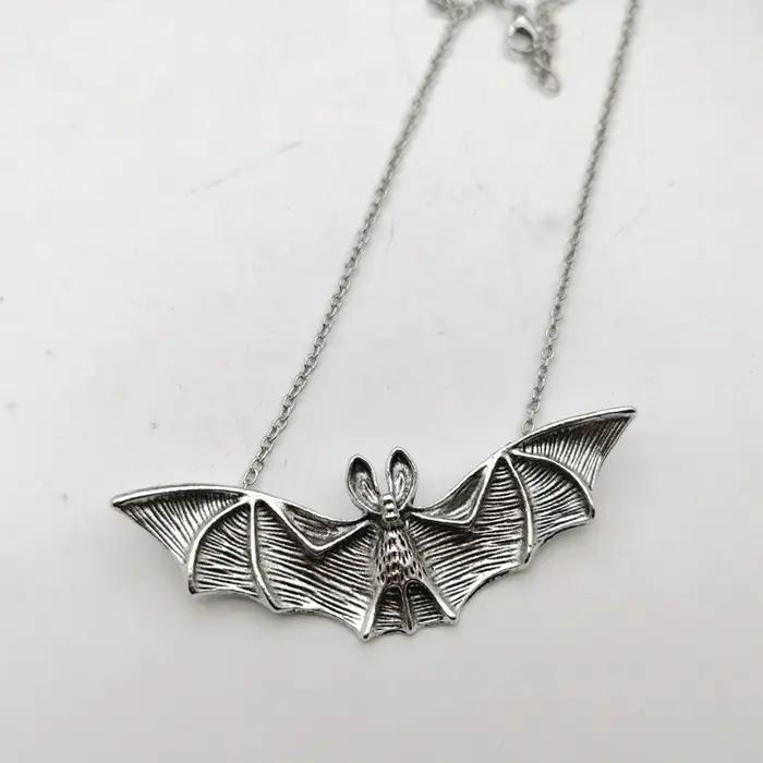 Collier chauve-souris Vampire Punk gothique perles chauve-souris pendentif chaîne collier ras du cou bijou Hip Hop pour femmes occasions spéciales