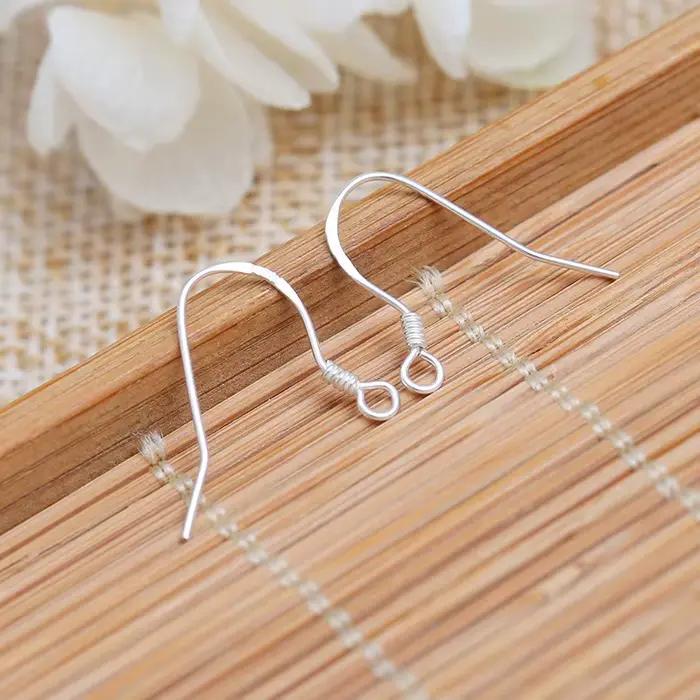 Boucle d'Oreille Élégante en Argent Sterling S925 avec Crochets DIY Idéale pour Créateurs et Collectionneurs Occasions Spéciales