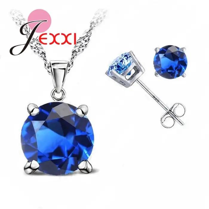 Ensemble de bijoux classiques en argent Sterling 925