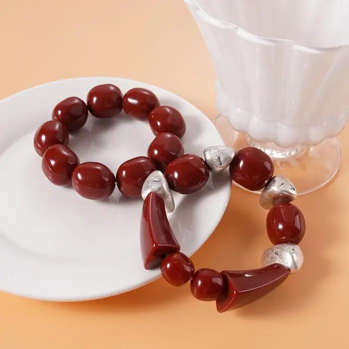 Bracelet bohème en corde élastique pour dames