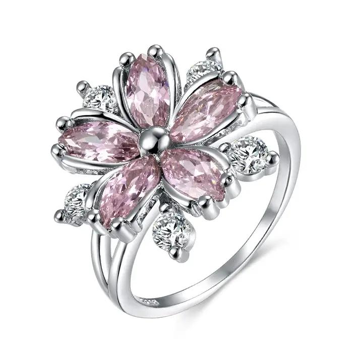 Bagues de fiançailles princesse Sakura élégantes pour mariée