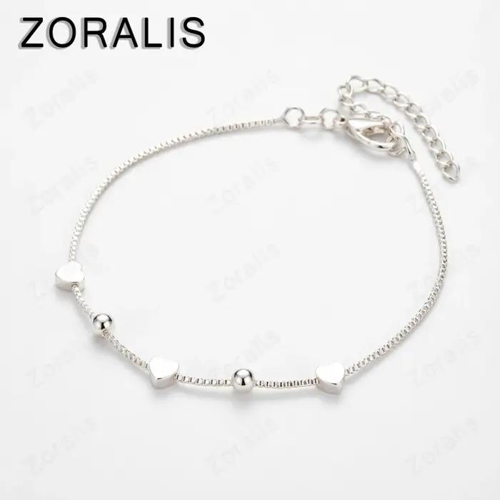 Bracelets en or 18 carats avec petites perles en forme de cœur pour femme, chaîne de main, bijoux de