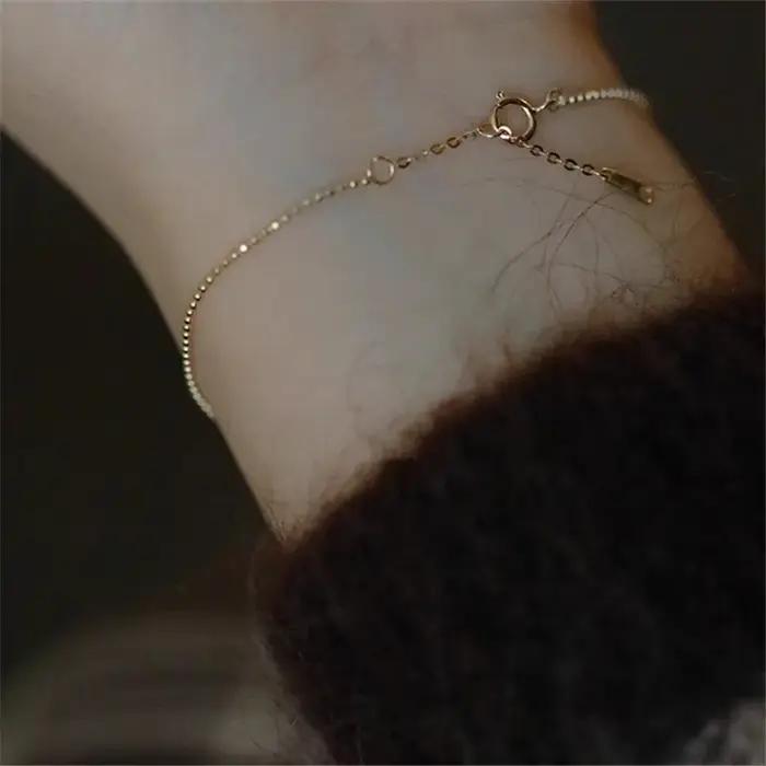 Bracelets en argent Sterling 925 plaqué or 14K