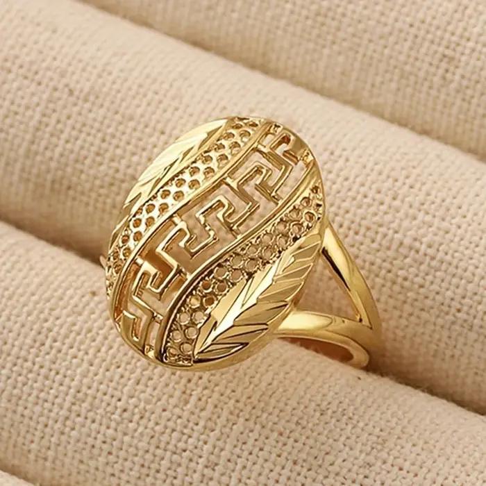 Huitan – Bagues dorées style bohème pour femme