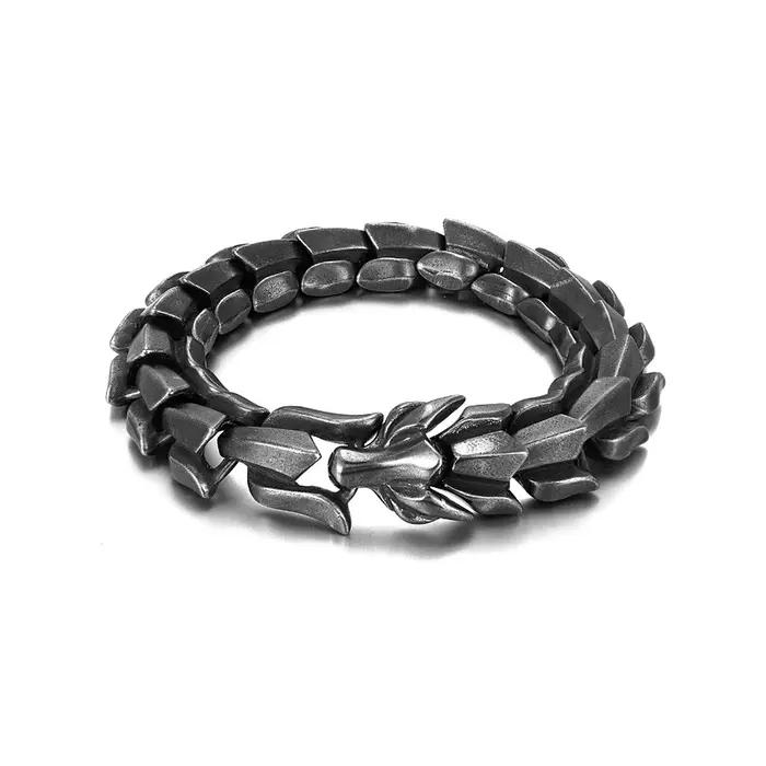 Bracelets Dragon Viking dominateur Vintage, en acier inoxydable 316L, Animal nordique pour hommes, bijoux à la mode, cadeaux, vente en gros