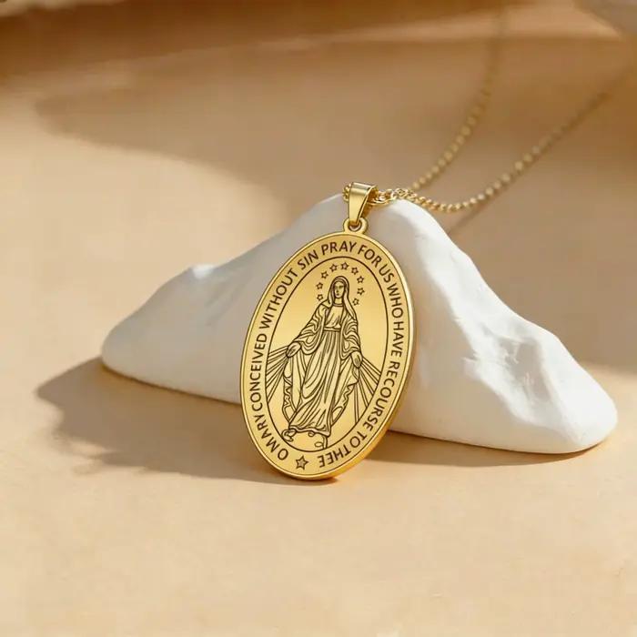 Collier Vierge Marie fait main