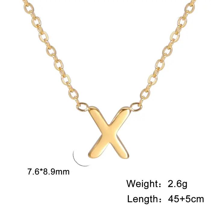 Collier en acier inoxydable avec lettre initiale pour femmes, cadeau anniversaire, bijou ras du cou pour occasions spéciales