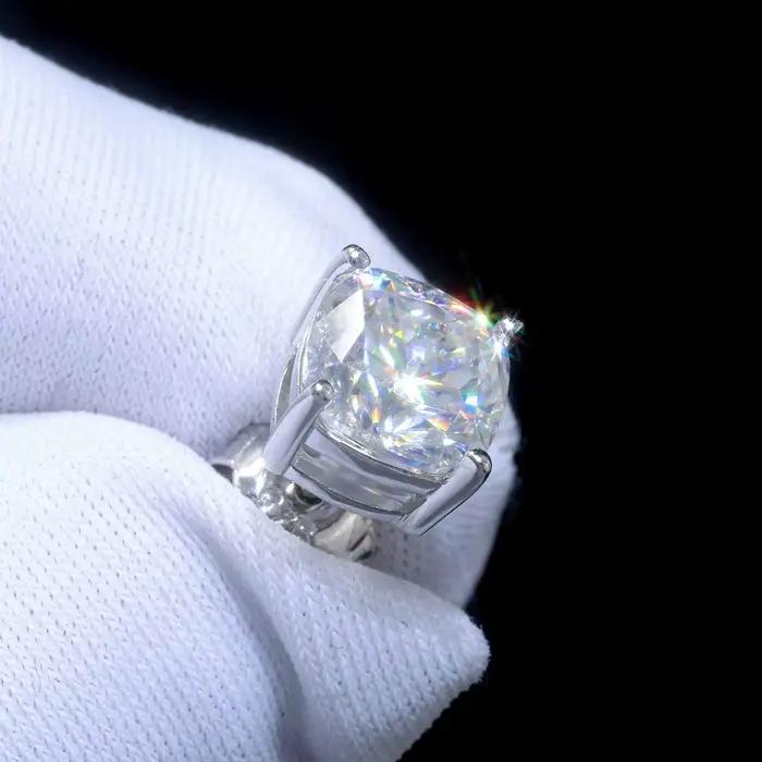 Luxe 0.5-3 Carats Marquise coeur poire Moissanite femmes diamant boucle d'oreille Stud 925 boucles d'oreilles en argent