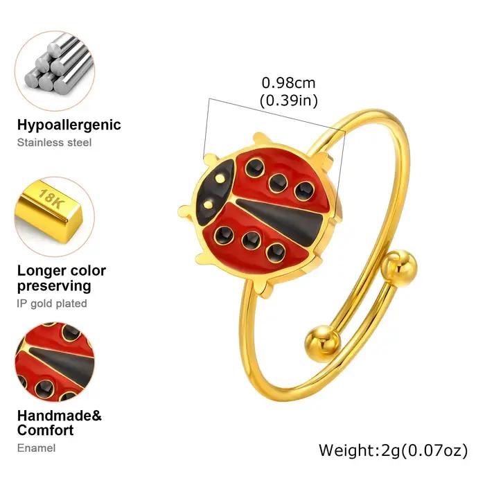 Bague Crépue Géométrique Minimaliste Plaqué Or pour Femme, Bijoux Lisses et Épais, Cadeau de ixd'Ann